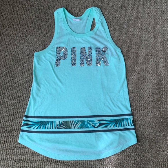 PINK Victoria's Secret Tops - Victoria’s Secret PINK sequin racerback tank